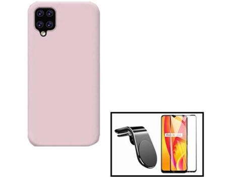 Kit Funda y Protector Samsung Galaxy A12 PHONECARE Negro