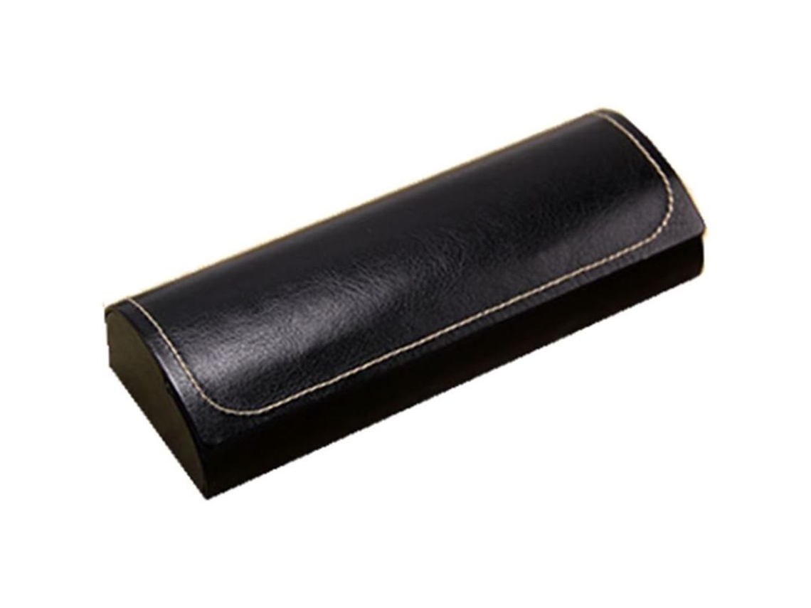 Estuche Para Gafas, Estuche De Almacenamiento, Unisex, Material De Cuero Sintético, Negro.