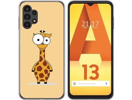 Carcasa para Samsung Galaxy A13 4G TUMUNDOSMARTPHONE Dibujos Jirafa Multicolor