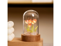 2026-luz De Noche De Tulipán Led Para Mesa, Luz Ambiental Decorativa Tulipán, Lámpara Ornamental Roja