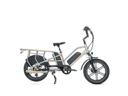 Bicicleta de carga eléctrica Jobobike Transer de 48v13ah con doble batería y robusto cuadro de aleación para uso familiar y repartos.