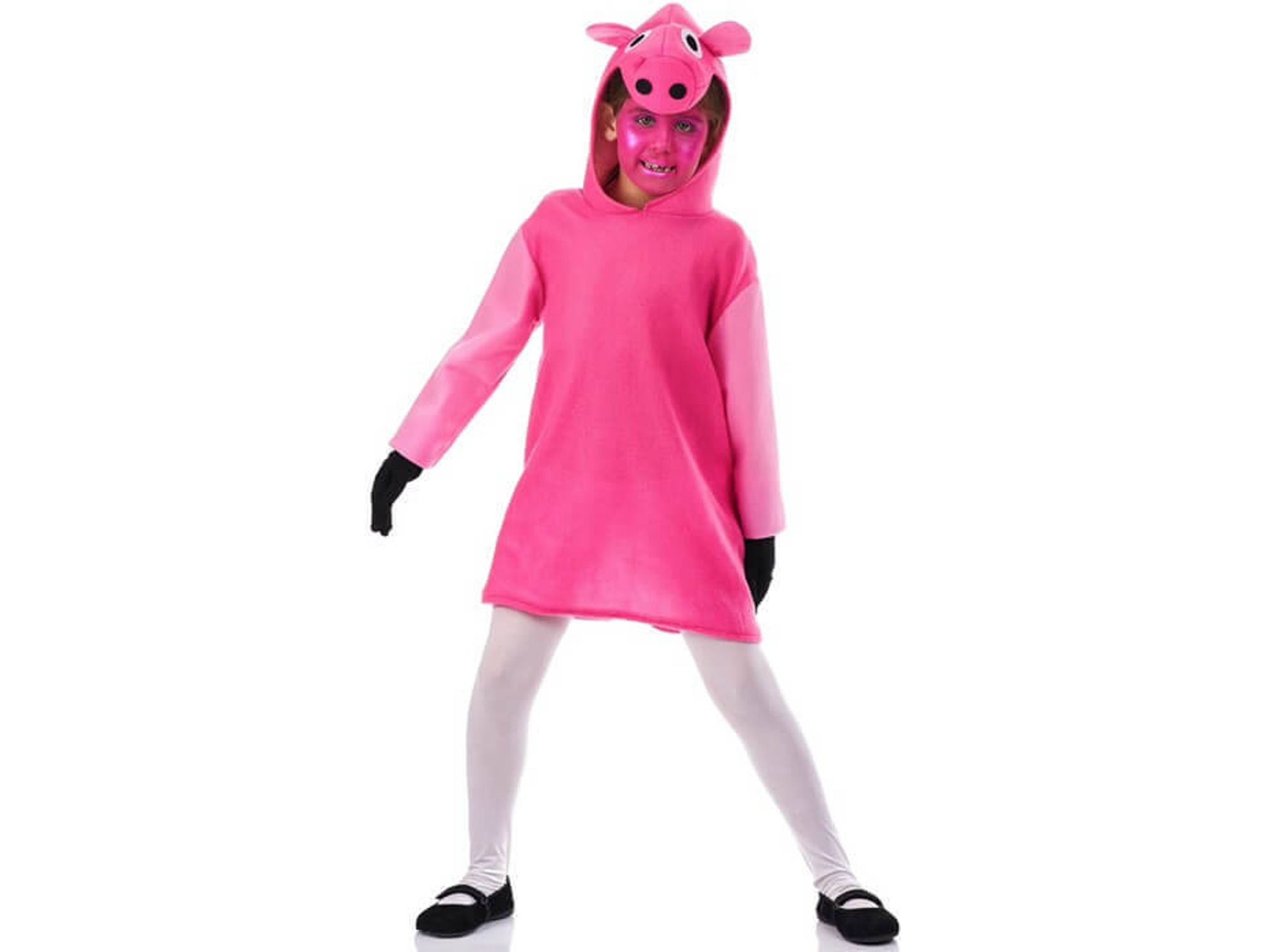 Disfraz de Niña DISFRAZZES Cerdita Rosa (Talla: 3 a 5 años)