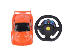 Coche Teledirigido Con Volante, Modelo Eléctrico De Simulación Para Niños, Color Naranja, Escala 1:22.