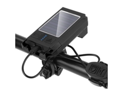 Luz de bicicleta Luz delantera de bicicleta Luz de conducción nocturna Luz solar para bicicleta Luz solar recargable por USB para bicicleta CHRONUS