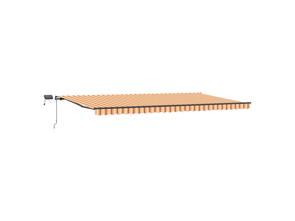 Maison Exclusive - Toldo Retráctil Amarillo Y Naranja 600 X 300 Cm Tela Y Aluminio