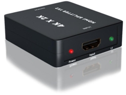 4K Hdmi Splitter 1X2 Hdmi Splitter 1 Entrada 2 Salidas Amplificador Distribuidor de 2 Vías Hdmi Ver 1.4 Soporte 3D Hdcp Negro BISBISOUS