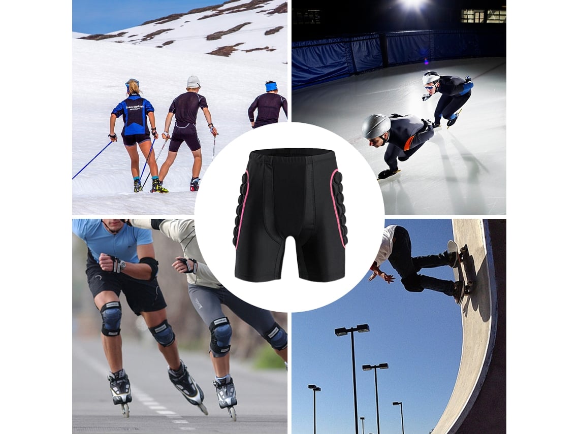 2026rebe-pantalones Cortos Acolchados Com Proteção De Cintura E Glúteos Para Snowboard, Esqui, Patinação E Montaria Feminina