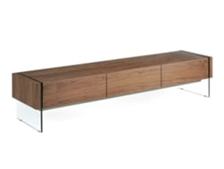Mueble de TV ANGEL CERDÁ. 3085 (Marrón - MDF, Vidrio - 188 x 45 x 39 cm)