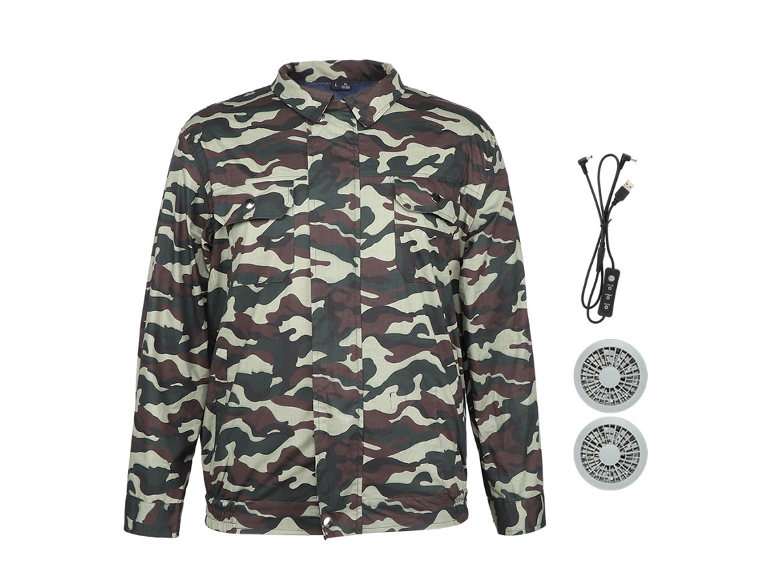 Chaqueta con ventilador eléctrico para exteriores de verano, ropa con aire acondicionado