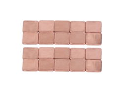 20 Unidades De Disipadores De Calor De Cobre De 15x15 Mm Y 2,0 Mm De Grosor Para Gpu De Ordenador
