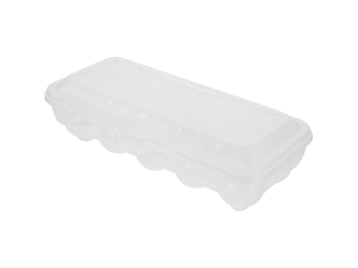 Organizador de huevos con múltiples compartimentos, contenedor de plástico reutilizable para refrigerador Chaberlu