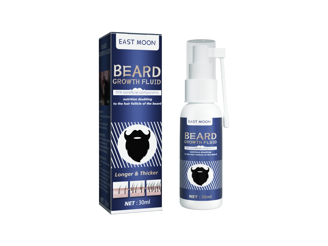 La loción para el cuidado de la barba East Moon hidrata, nutre, suaviza y aporta brillo.