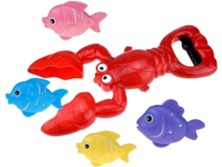 1 Set De Baño Interactivo Con Forma De Langosta Para Niños Que Estimula La Imaginación Y La Creatividad.
