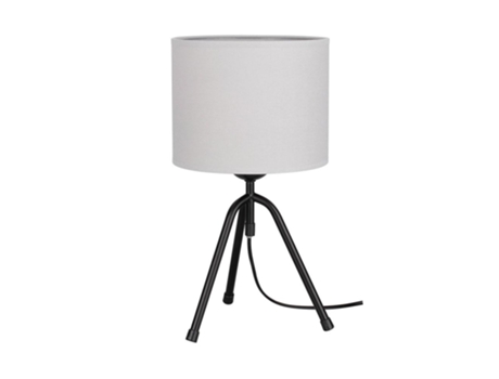 Lámpara de mesa tami 1xe27 max.40w negro / negro PVC / gris claro