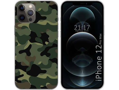 Carcasa iPhone 12 Pro Max (6.7) TUMUNDOSMARTPHONE Camuflaje Multicolor