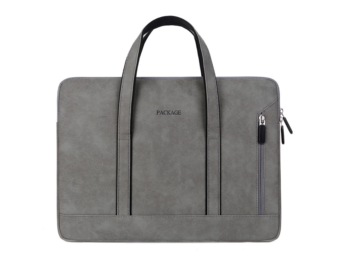 Bolsa para portátil de hombre, bonita bolsa gris oscuro para portátil de 14,6 pulgadas Universal Yunzii (Oso no incluido)