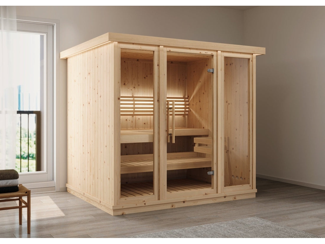 Sauna grande cubierta