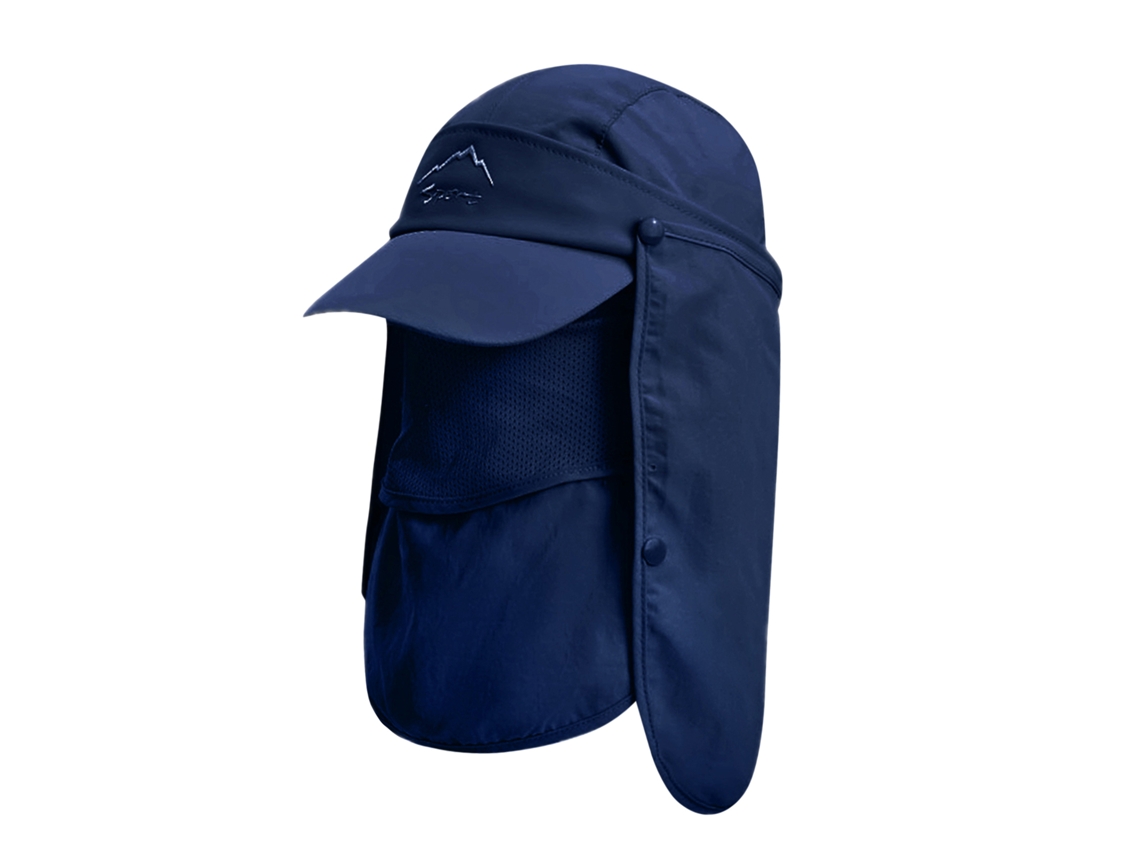 Sombrero Unisex Para El Sol Con Protector Facial Extraíble Y Solapa Protectora Para El Cuello De 360° Para Pesca Y Escalada.