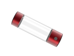 Botella De Agua Portátil De Hidrógeno De 460 Ml Con Tecnología Spe Pem, Recargable Por Usb, Roja.