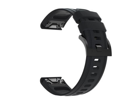 Pulsera de Reloj INF de Silicona para Garmin Fenix 7S/Garmin instinto 2s/Garmin Fenix 6S 20mm Negro