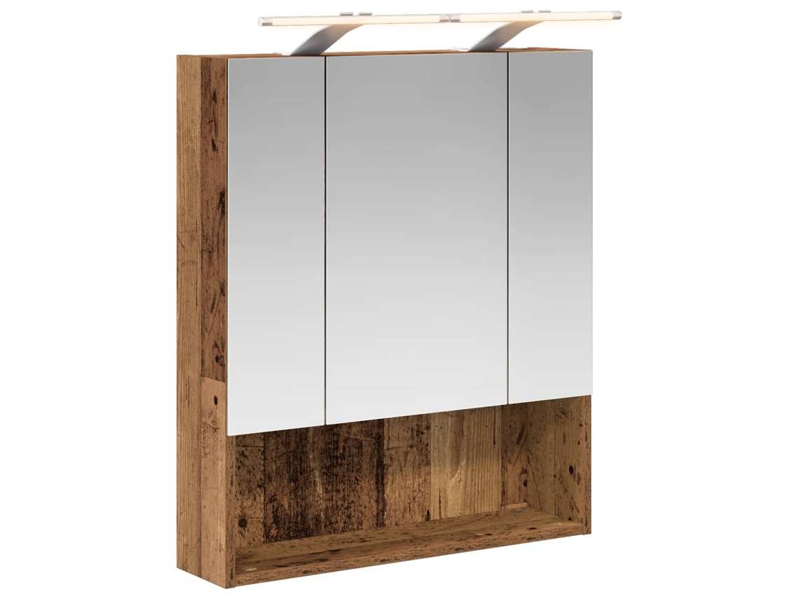 Maison Exclusive - Armario Con Espejo De Baño Madera Vieja 60 X 14.5 X 70 Cm