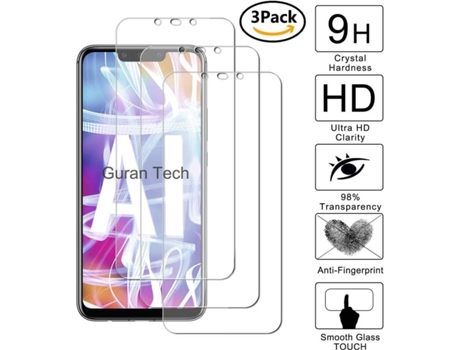 3x Protector Cristal Templado Huawei Y7 2018 HONGWE.