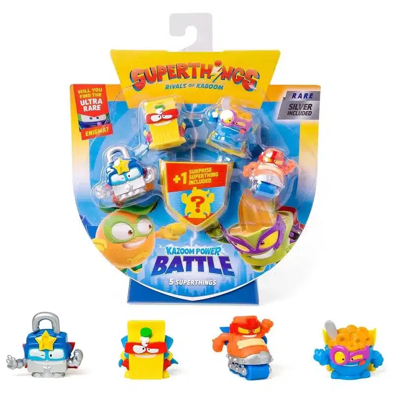 Superthings Kazoom Power Pack De 5 Figuras Candado Plateado 36419 Magicbox Magic Boxmás De 3 Años