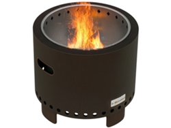 Brasero, Brasero, Barril Para Fuego, Resistente A La Intemperie, 45 X 45 X 42 Cm, Negro + Bronce
