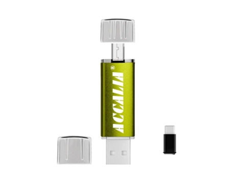 Pen USB SLOWMOOSE 3 Em 1 Tipo C Flash Stick (Verde - USB 2.0 - 128 GB)
