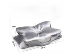 Almohada Para El Cuello Ergonómica De Espuma Viscoelástica De Seda Helada Transpirable Para Dormir (plateada) Cuich