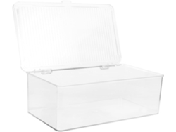 Caja De Almacenamiento Transparente Para Cd/dvd De Capacidad Media Con Tapa Antiarañazos.