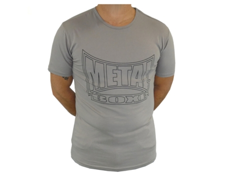 Camiseta de Hombre para Boxeo METAL BOXE Metal Gris (2XL)