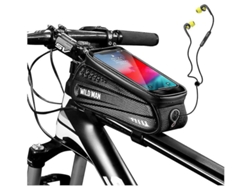 Bolsa para teléfono de bicicleta con orificio para auriculares IPX8, color negro, Yizhood