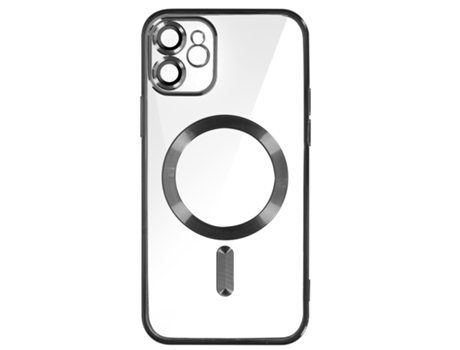 Carcasa MagSafe para iPhone 11 Protector de silicona para cámara Borde cromado AVIZAR