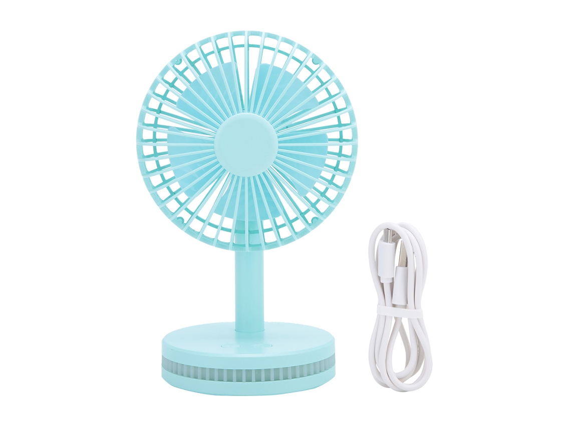 Mini ventilador portátil recargable por USB - Azul