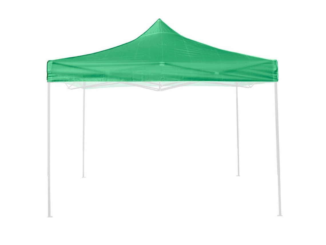 Funda impermeable verde de 3x3 para pérgola plegable (repuesto)