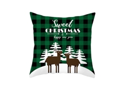 Serie Hombre de Nieve Navideño Funda de Almohada Cuadrada