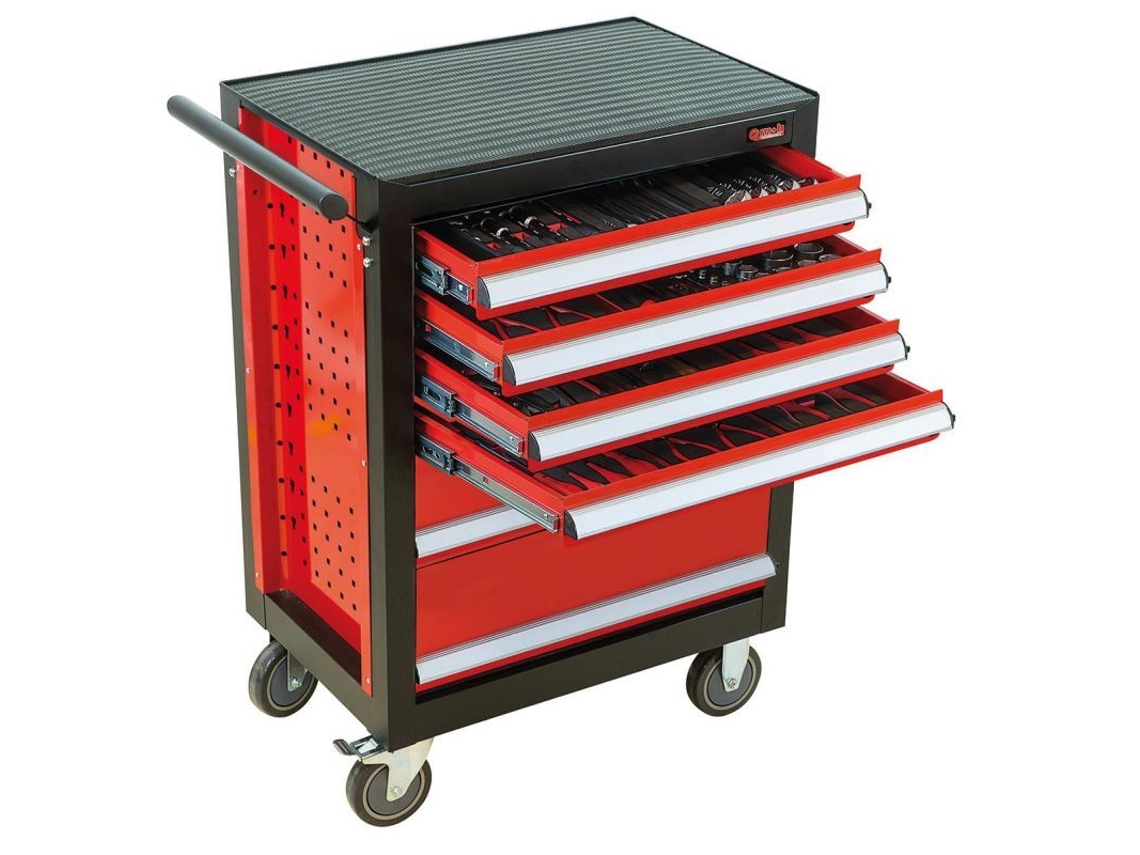 Baseliner carro de piezas, forrado, 6 cajones MOB (x109)