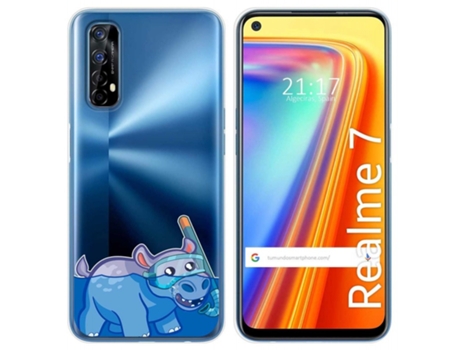 Carcasa Realme 7 TUMUNDOSMARTPHONE Dibujos Transparente Multicolor