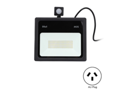 Foco LED de inducción delgado de 50 W (modelo 2026) para patio y pasillo, luz blanca cálida de 3000 K.