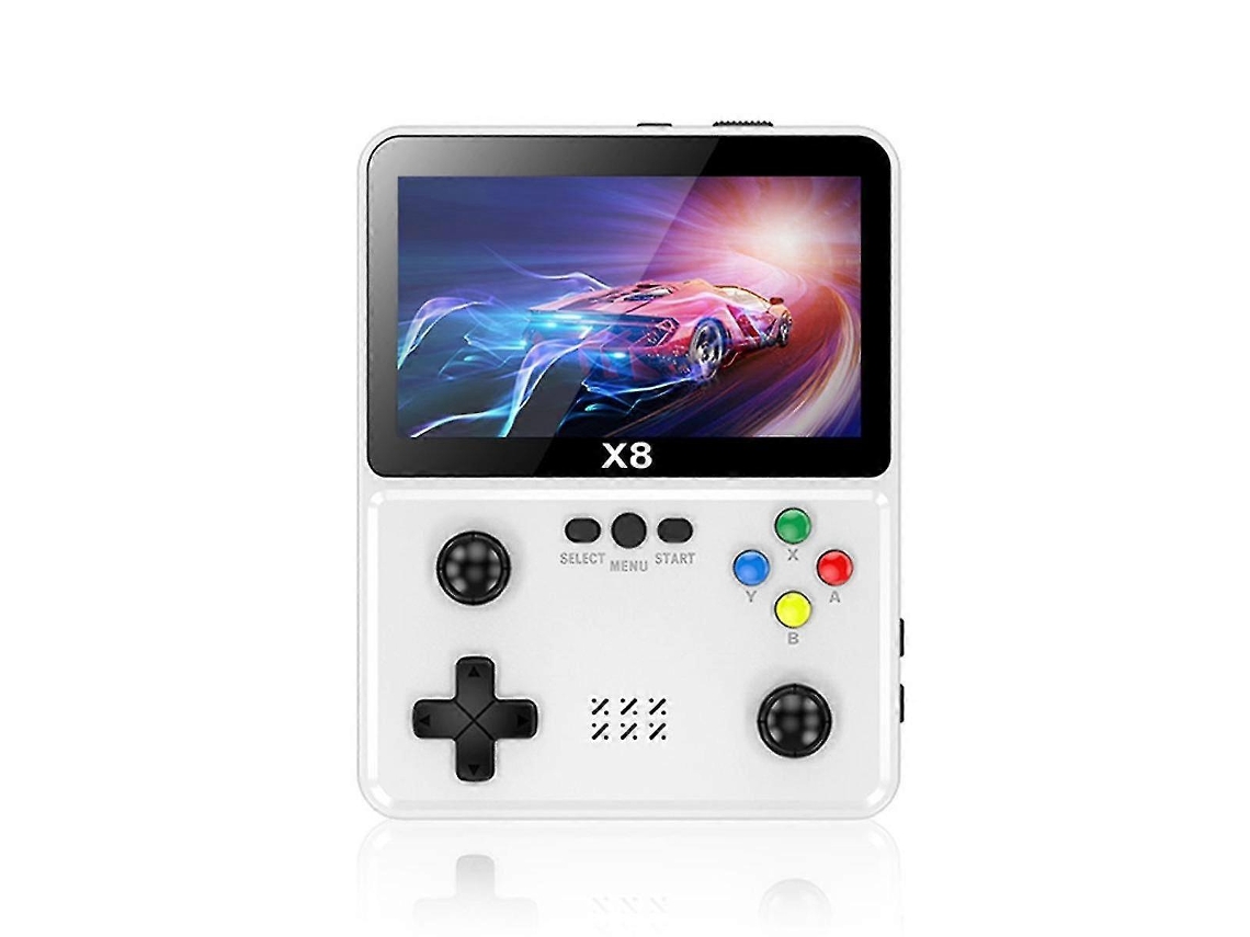 Consola De Juegos Retro X8 Pantalla Ips De 4 Pulgadas Jugador De Juegos De Mano 10 Simuladores Consola De Videojuegos Para Sfc Blanco