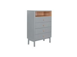 Chifonier Mdf Pu Gris 80x40x117cm