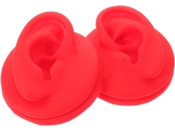 Pendientes Rojos Con 2 Orejas