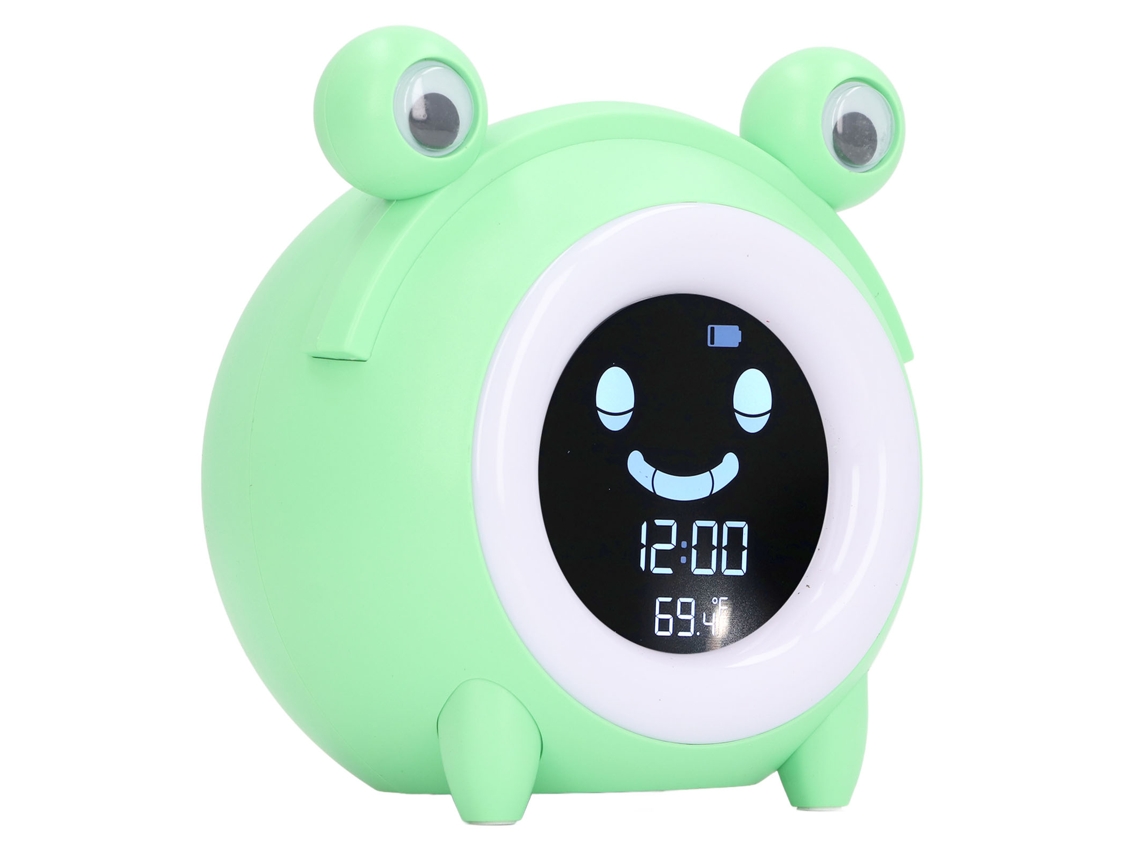 Reloj Despertador Infantil Con Luz Nocturna, Diseño De Animales De Dibujos Animados, Para El Aprendizaje Del Sentido De La Hora.
