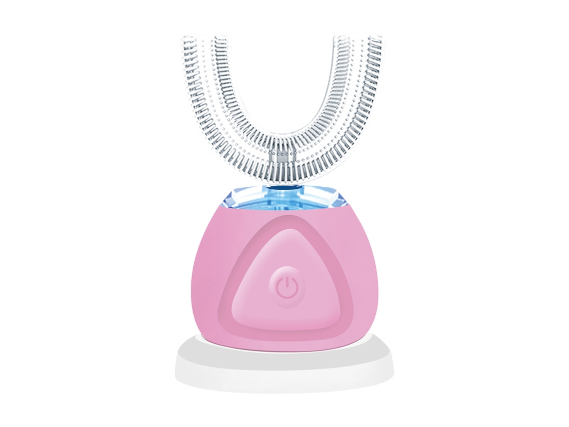 Cepillo De Dientes Eléctrico Ultrasónico, Cepillo Blanqueador De Dientes Con Temporizador Y Carga Inalámbrica De 360°, Rosa Siurn