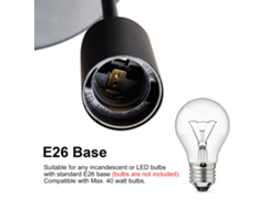 2026-lámpara De Techo Colgante De 3 Cabezas Tomshine, Base E26, 110-120v, Para Sala, Dormitorio, Café, Tienda