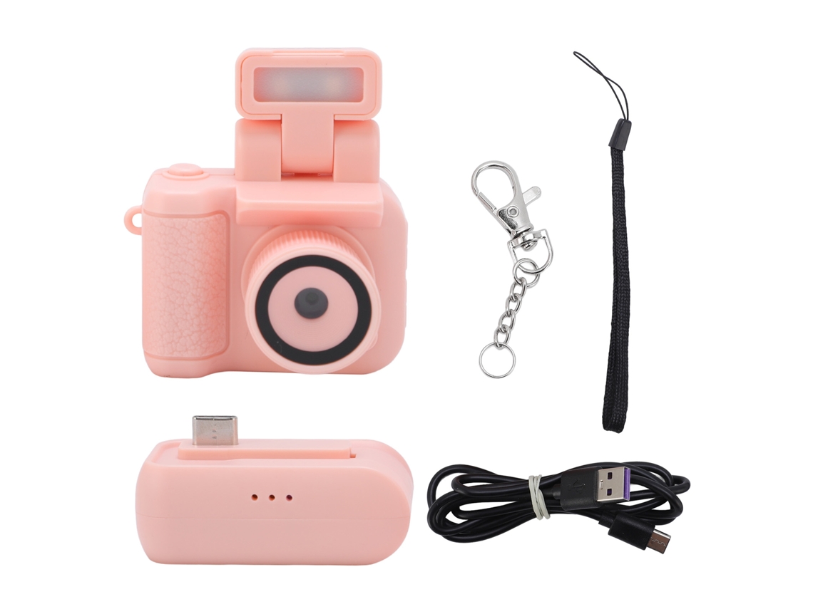 Cámara Digital Hd 1080p Pequeña, Compacta Y Ligera Para Viajes Y Vida Universitaria, Rosa, 1,44''.