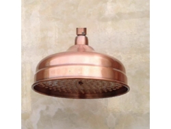 Cabezal de ducha redondo de latón antiguo de cobre rojo de 8 pulgadas, elegante decoración de baño Jortmrd