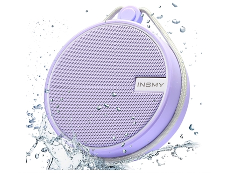 Altavoz Bluetooth ENZONS Ducha portátil inalámbrica al aire libre a prueba de agua Ipx7 para el hogar Piscina Playa Senderismo Violeta