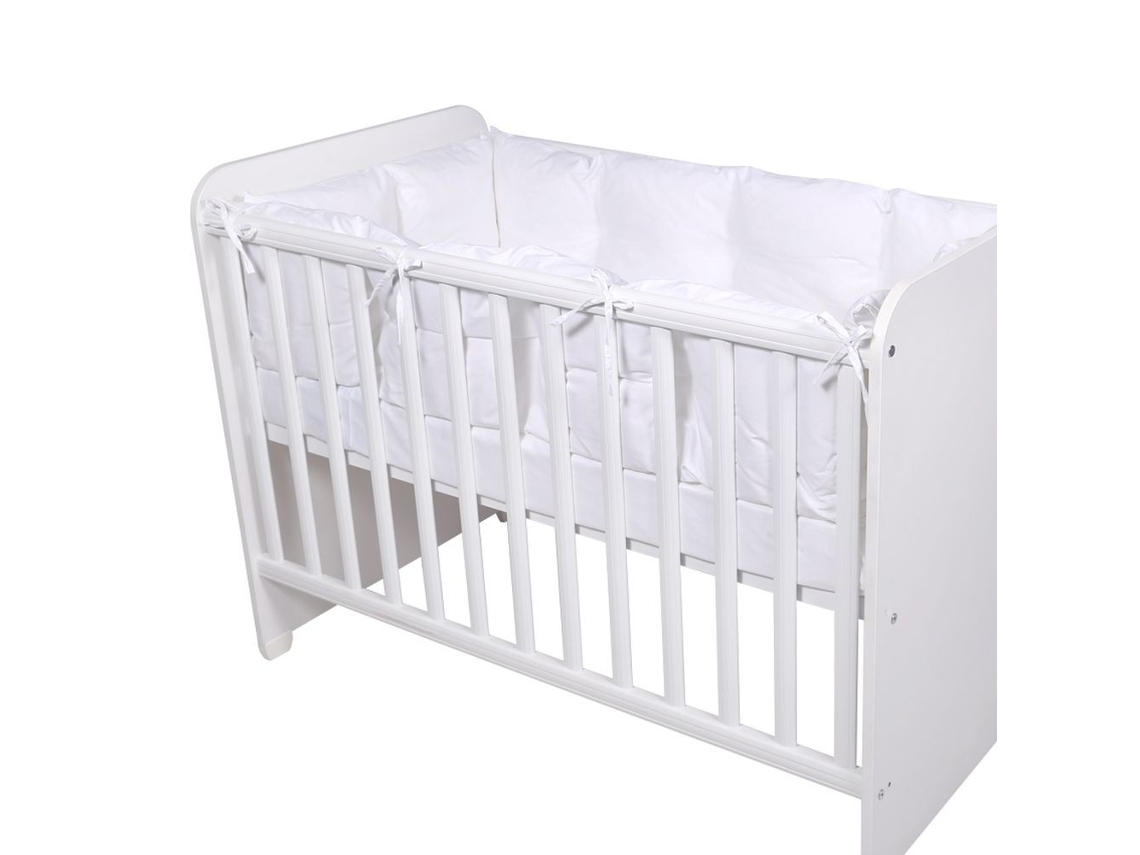 Protector lateral de cuna UNI (4 piezas) de Lorelli white